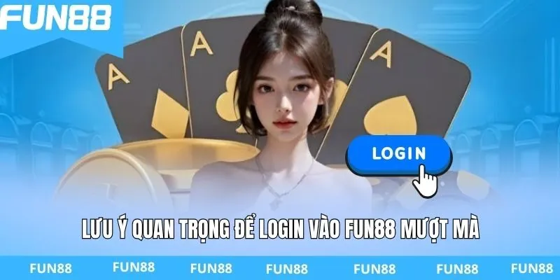 Lưu ý quan trọng để login vào FUN88 mượt mà